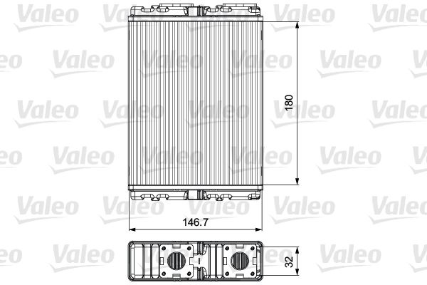 VALEO 811557 Heat Exchanger, interior heating