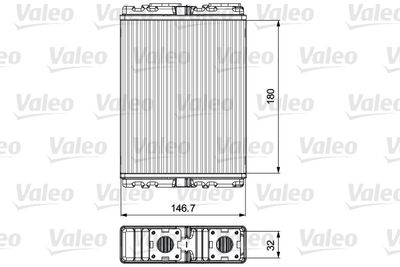 Heat Exchanger, interior heating VALEO 811557