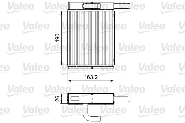 VALEO 811558 Heat Exchanger, interior heating