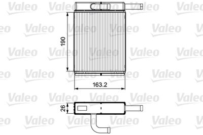 Heat Exchanger, interior heating VALEO 811558