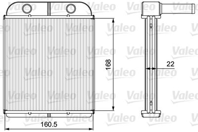 Heat Exchanger, interior heating VALEO 811559