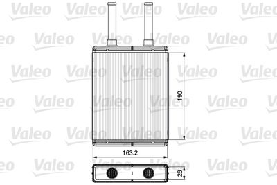 Heat Exchanger, interior heating VALEO 811560