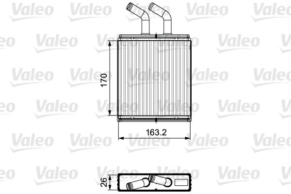 VALEO 811561 Heat Exchanger, interior heating