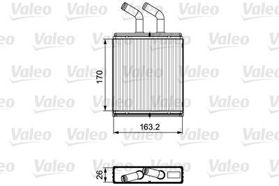 Heat Exchanger, interior heating VALEO 811561