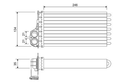 Heat Exchanger, interior heating VALEO 811565