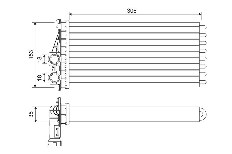VALEO 811566 Heat Exchanger, interior heating