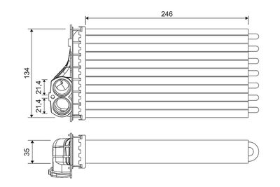 Heat Exchanger, interior heating VALEO 811567