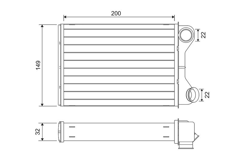 VALEO 811569 Heat Exchanger, interior heating