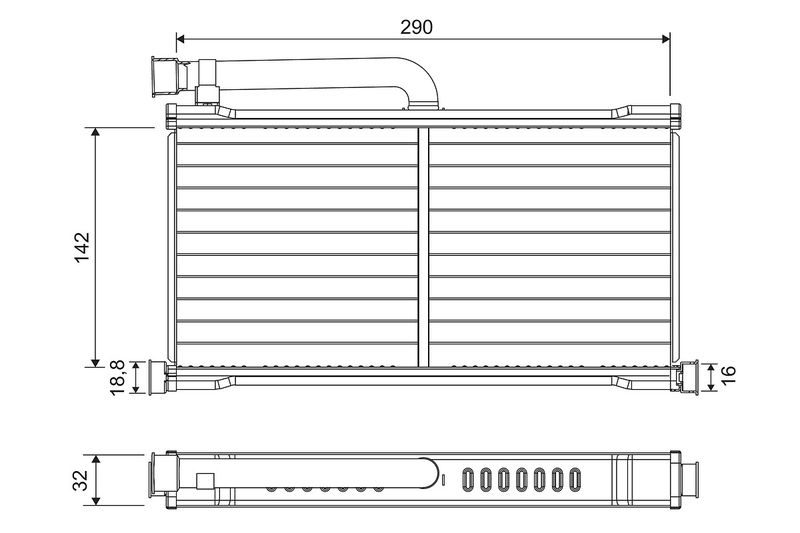 VALEO 811570 Heat Exchanger, interior heating