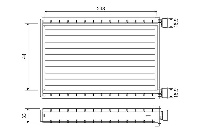VALEO 811571 Heat Exchanger, interior heating