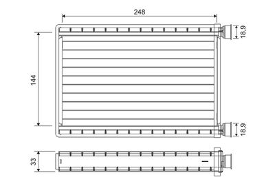 Heat Exchanger, interior heating VALEO 811571