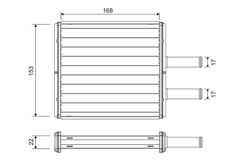 VALEO 811572 Heat Exchanger, interior heating