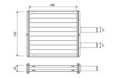 Heat Exchanger, interior heating VALEO 811572