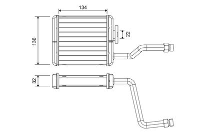 Heat Exchanger, interior heating VALEO 811573
