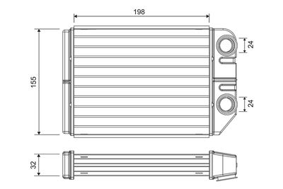 Heat Exchanger, interior heating VALEO 811575