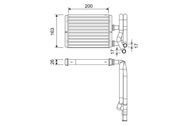 VALEO 811577 Heat Exchanger, interior heating