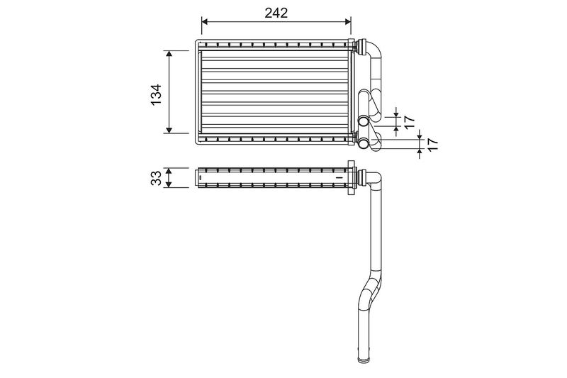 VALEO 811578 Heat Exchanger, interior heating
