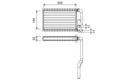 Heat Exchanger, interior heating VALEO 811578