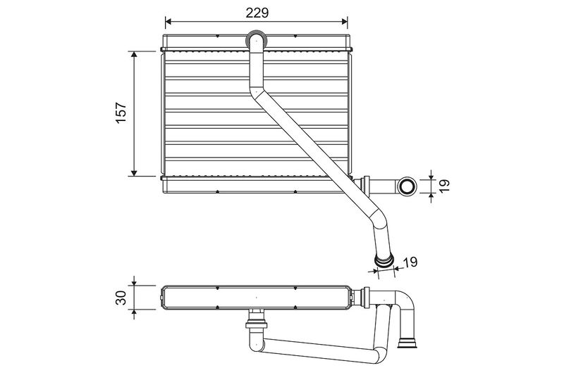 VALEO 811580 Heat Exchanger, interior heating