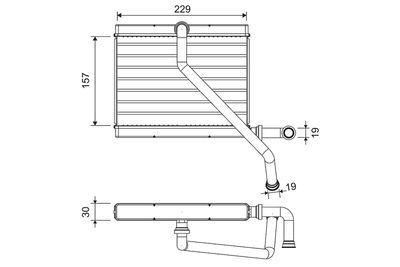 Heat Exchanger, interior heating VALEO 811580