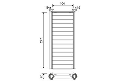 Heat Exchanger, interior heating VALEO 811585
