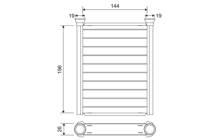 VALEO 811589 Heat Exchanger, interior heating