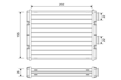 Heat Exchanger, interior heating VALEO 811592