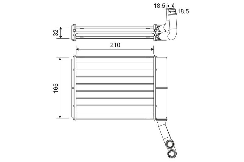 VALEO 811597 Heat Exchanger, interior heating