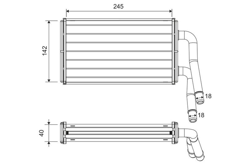 VALEO 811599 Heat Exchanger, interior heating
