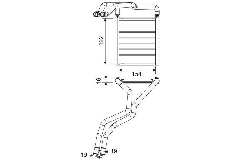 VALEO 811603 Heat Exchanger, interior heating