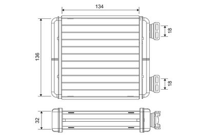 Heat Exchanger, interior heating VALEO 811629