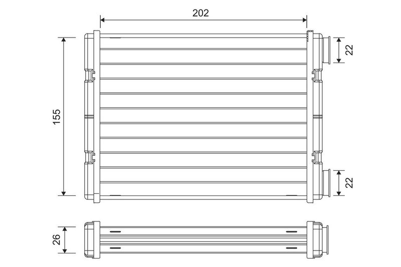 VALEO 811636 Heat Exchanger, interior heating