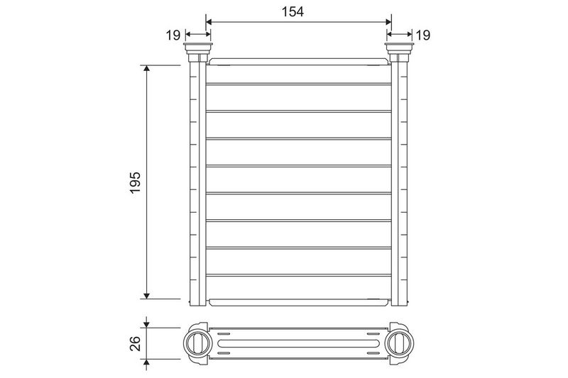 VALEO 811641 Heat Exchanger, interior heating