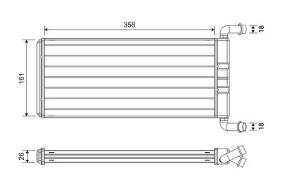 Heat Exchanger, interior heating VALEO 811643