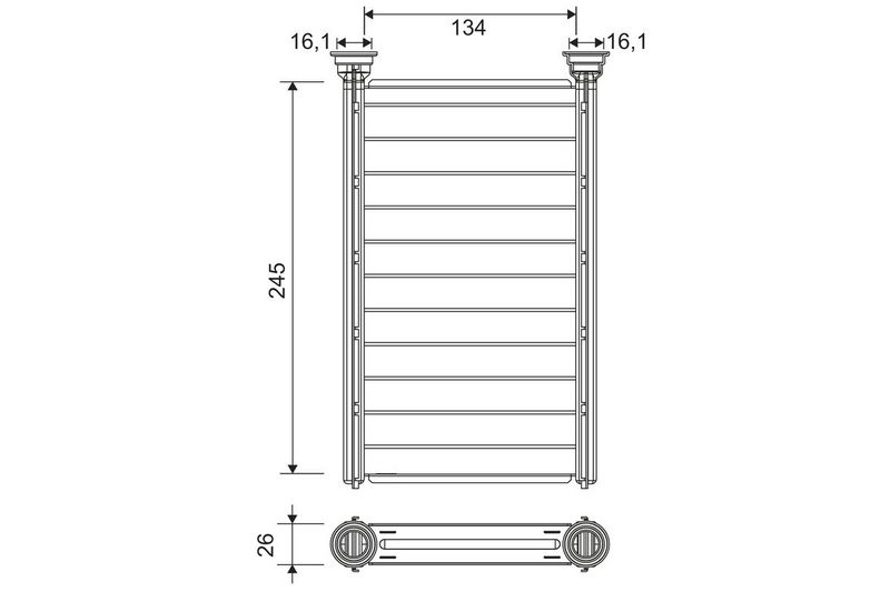 VALEO 811646 Heat Exchanger, interior heating