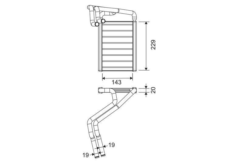 VALEO 811648 Heat Exchanger, interior heating