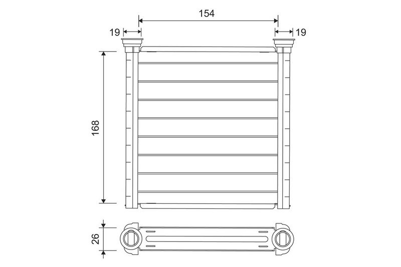 VALEO 811649 Heat Exchanger, interior heating