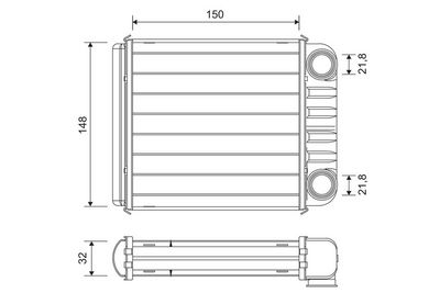 Heat Exchanger, interior heating VALEO 811650