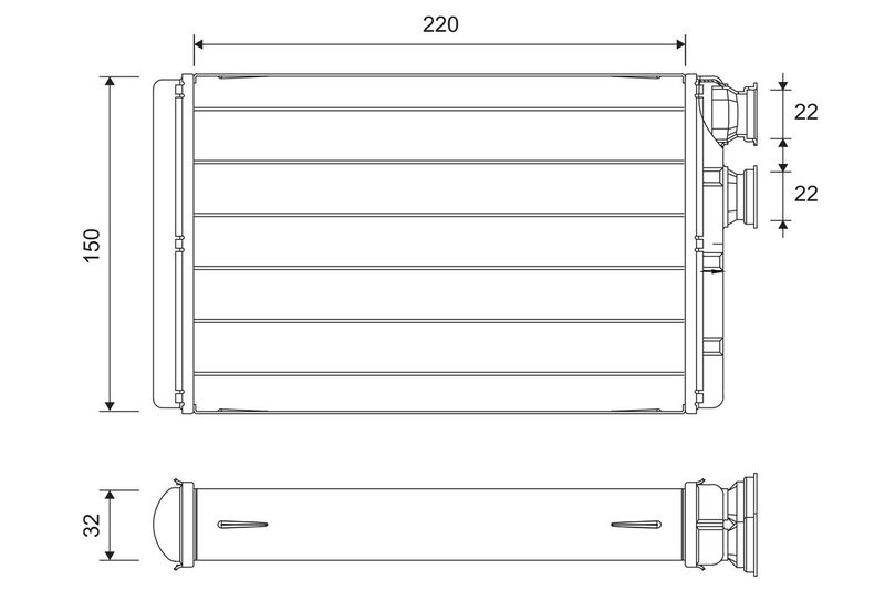 VALEO 811652 Heat Exchanger, interior heating