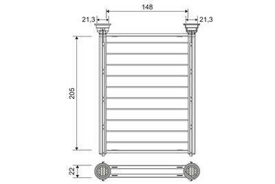 Heat Exchanger, interior heating VALEO 811654