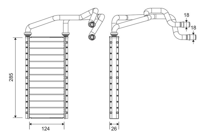 VALEO 811657 Heat Exchanger, interior heating