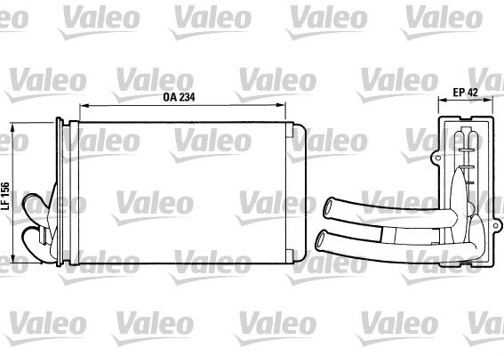 VALEO 812012 Heat Exchanger, interior heating