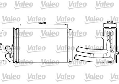 Heat Exchanger, interior heating VALEO 812012