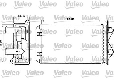 Heat Exchanger, interior heating VALEO 812013