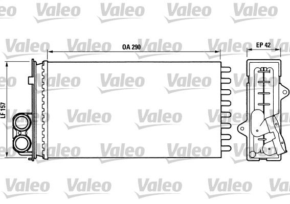 VALEO 812014 Heat Exchanger, interior heating