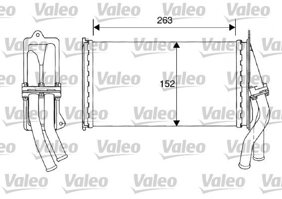 VALEO 812015 Heat Exchanger, interior heating