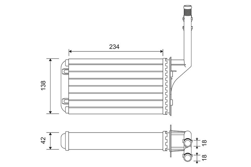 VALEO 812016 Heat Exchanger, interior heating
