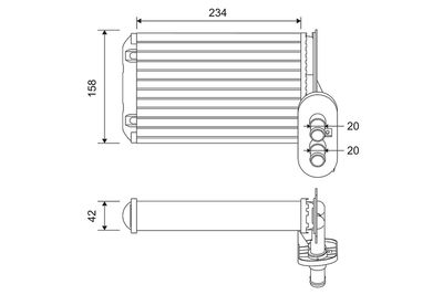 Heat Exchanger, interior heating VALEO 812030