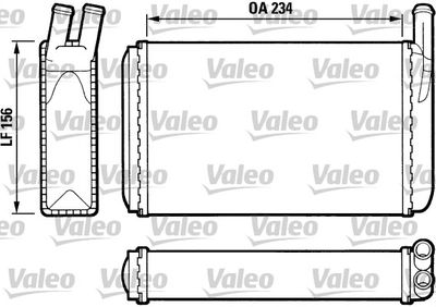 Heat Exchanger, interior heating VALEO 812034