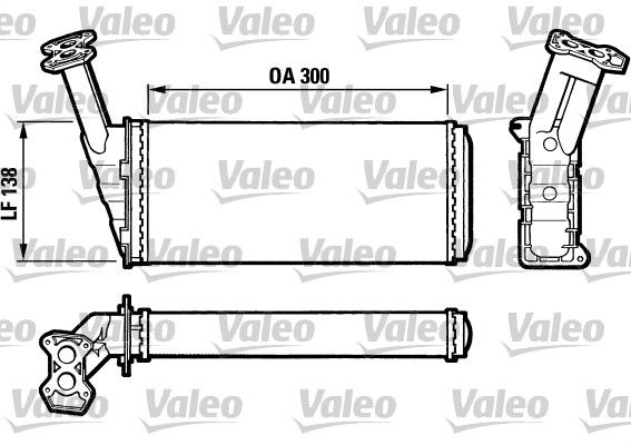 VALEO 812036 Heat Exchanger, interior heating
